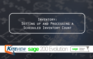 Inventory: Setting up and Processing a Scheduled Inventory Count