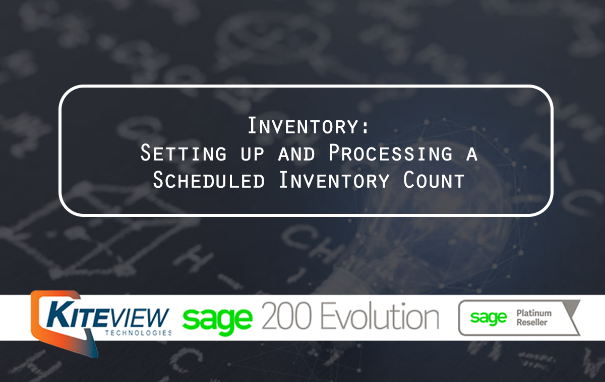 Sage 200 Evolution Inventory Setup