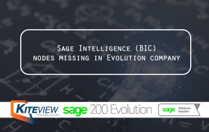 Sage Intelligence (BIC) nodes missing in Evolution company