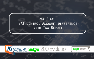 VAT/TAX: VAT Control Account difference with Tax Report