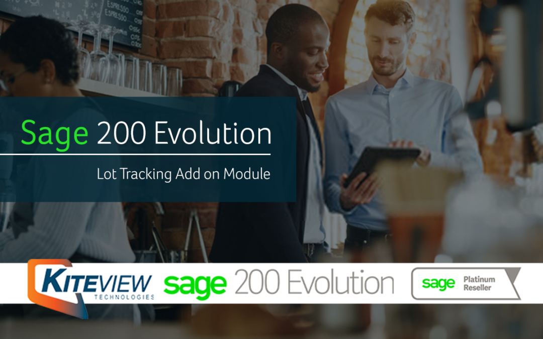 Lot Tracking – Sage 200 Evolution Add on Module
