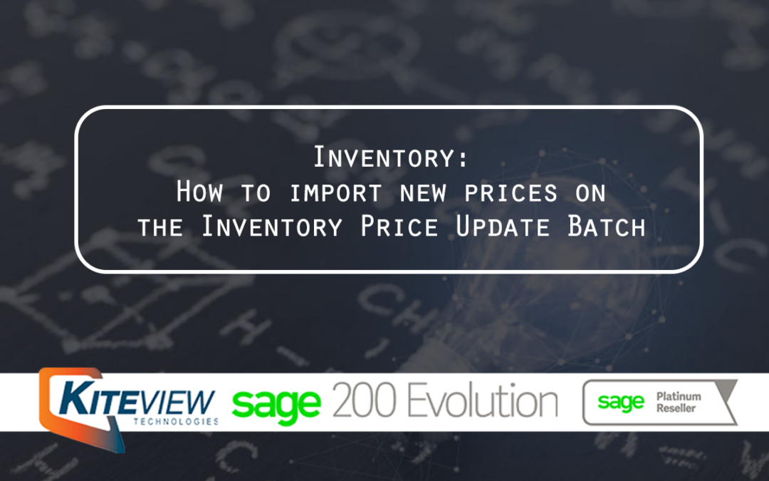 Inventory: How to import new prices on the  Inventory Price Update Batch