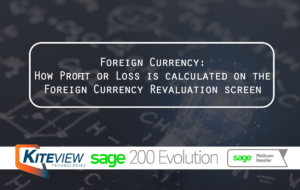 Foreign Currency: How Profit or Loss is calculated on the Foreign Currency Revaluation screen